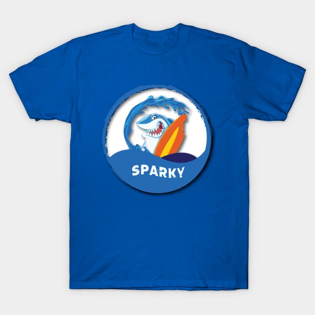 Shark Sparky T-Shirt by playmanko